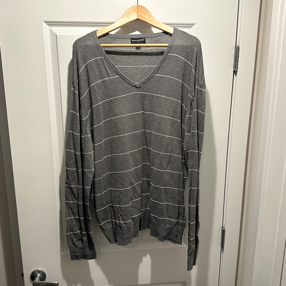 Banana Republic V-Neck Pullover Sweater Sz XXL